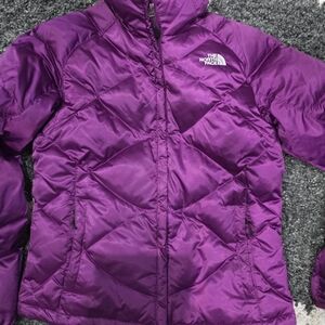 North Face Purple Puffer Jacket M Size.